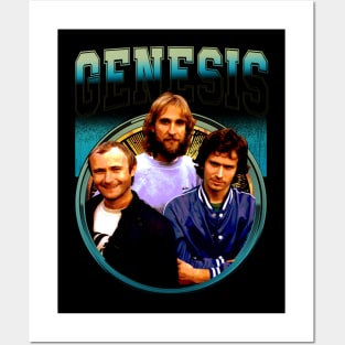 Ripples in Style Genesis Band Tees, Create Fashion Waves with the Prog-Rock Icons Posters and Art